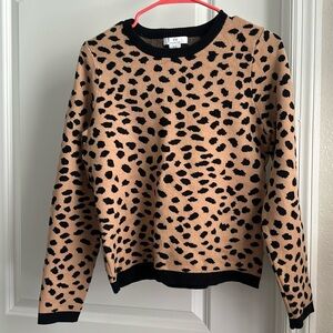 Leopard print sweater